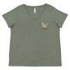 Curvy Collection Women's Fine Jersey V-Neck Tee Thumbnail
