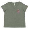 Curvy Collection Women's Fine Jersey V-Neck Tee Thumbnail