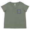 Curvy Collection Women's Fine Jersey V-Neck Tee Thumbnail