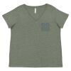 Curvy Collection Women's Fine Jersey V-Neck Tee Thumbnail