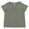 Curvy Collection Women's Fine Jersey V-Neck Tee Thumbnail
