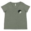 Curvy Collection Women's Fine Jersey V-Neck Tee Thumbnail
