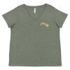 Curvy Collection Women's Fine Jersey V-Neck Tee Thumbnail