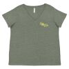 Curvy Collection Women's Fine Jersey V-Neck Tee Thumbnail
