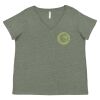 Curvy Collection Women's Fine Jersey V-Neck Tee Thumbnail