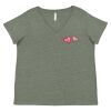 Curvy Collection Women's Fine Jersey V-Neck Tee Thumbnail