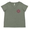 Curvy Collection Women's Fine Jersey V-Neck Tee Thumbnail