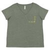 Curvy Collection Women's Fine Jersey V-Neck Tee Thumbnail