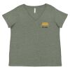 Curvy Collection Women's Fine Jersey V-Neck Tee Thumbnail
