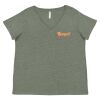 Curvy Collection Women's Fine Jersey V-Neck Tee Thumbnail