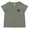 Curvy Collection Women's Fine Jersey V-Neck Tee Thumbnail