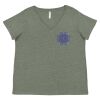 Curvy Collection Women's Fine Jersey V-Neck Tee Thumbnail