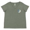 Curvy Collection Women's Fine Jersey V-Neck Tee Thumbnail