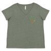 Curvy Collection Women's Fine Jersey V-Neck Tee Thumbnail