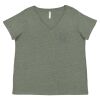 Curvy Collection Women's Fine Jersey V-Neck Tee Thumbnail