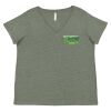 Curvy Collection Women's Fine Jersey V-Neck Tee Thumbnail