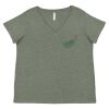 Curvy Collection Women's Fine Jersey V-Neck Tee Thumbnail