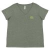 Curvy Collection Women's Fine Jersey V-Neck Tee Thumbnail