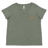 Curvy Collection Women's Fine Jersey V-Neck Tee Thumbnail