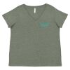 Curvy Collection Women's Fine Jersey V-Neck Tee Thumbnail