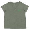 Curvy Collection Women's Fine Jersey V-Neck Tee Thumbnail