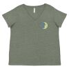 Curvy Collection Women's Fine Jersey V-Neck Tee Thumbnail