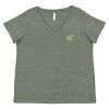 Curvy Collection Women's Fine Jersey V-Neck Tee Thumbnail