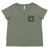 Curvy Collection Women's Fine Jersey V-Neck Tee Thumbnail