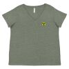 Curvy Collection Women's Fine Jersey V-Neck Tee Thumbnail