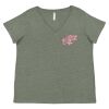 Curvy Collection Women's Fine Jersey V-Neck Tee Thumbnail