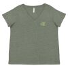 Curvy Collection Women's Fine Jersey V-Neck Tee Thumbnail