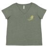 Curvy Collection Women's Fine Jersey V-Neck Tee Thumbnail
