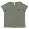 Curvy Collection Women's Fine Jersey V-Neck Tee Thumbnail