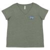 Curvy Collection Women's Fine Jersey V-Neck Tee Thumbnail