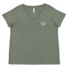 Curvy Collection Women's Fine Jersey V-Neck Tee Thumbnail