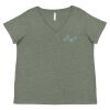 Curvy Collection Women's Fine Jersey V-Neck Tee Thumbnail