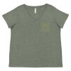 Curvy Collection Women's Fine Jersey V-Neck Tee Thumbnail