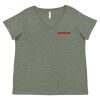 Curvy Collection Women's Fine Jersey V-Neck Tee Thumbnail