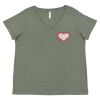 Curvy Collection Women's Fine Jersey V-Neck Tee Thumbnail