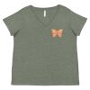 Curvy Collection Women's Fine Jersey V-Neck Tee Thumbnail