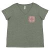 Curvy Collection Women's Fine Jersey V-Neck Tee Thumbnail