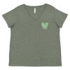 Curvy Collection Women's Fine Jersey V-Neck Tee Thumbnail