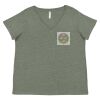 Curvy Collection Women's Fine Jersey V-Neck Tee Thumbnail