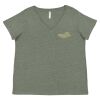 Curvy Collection Women's Fine Jersey V-Neck Tee Thumbnail