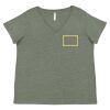 Curvy Collection Women's Fine Jersey V-Neck Tee Thumbnail