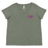 Curvy Collection Women's Fine Jersey V-Neck Tee Thumbnail