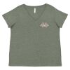 Curvy Collection Women's Fine Jersey V-Neck Tee Thumbnail