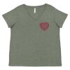 Curvy Collection Women's Fine Jersey V-Neck Tee Thumbnail