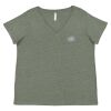 Curvy Collection Women's Fine Jersey V-Neck Tee Thumbnail