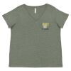 Curvy Collection Women's Fine Jersey V-Neck Tee Thumbnail